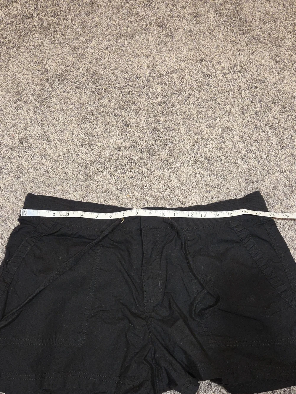 ☀️St John's Bay Black Cotton Shorts Size 14